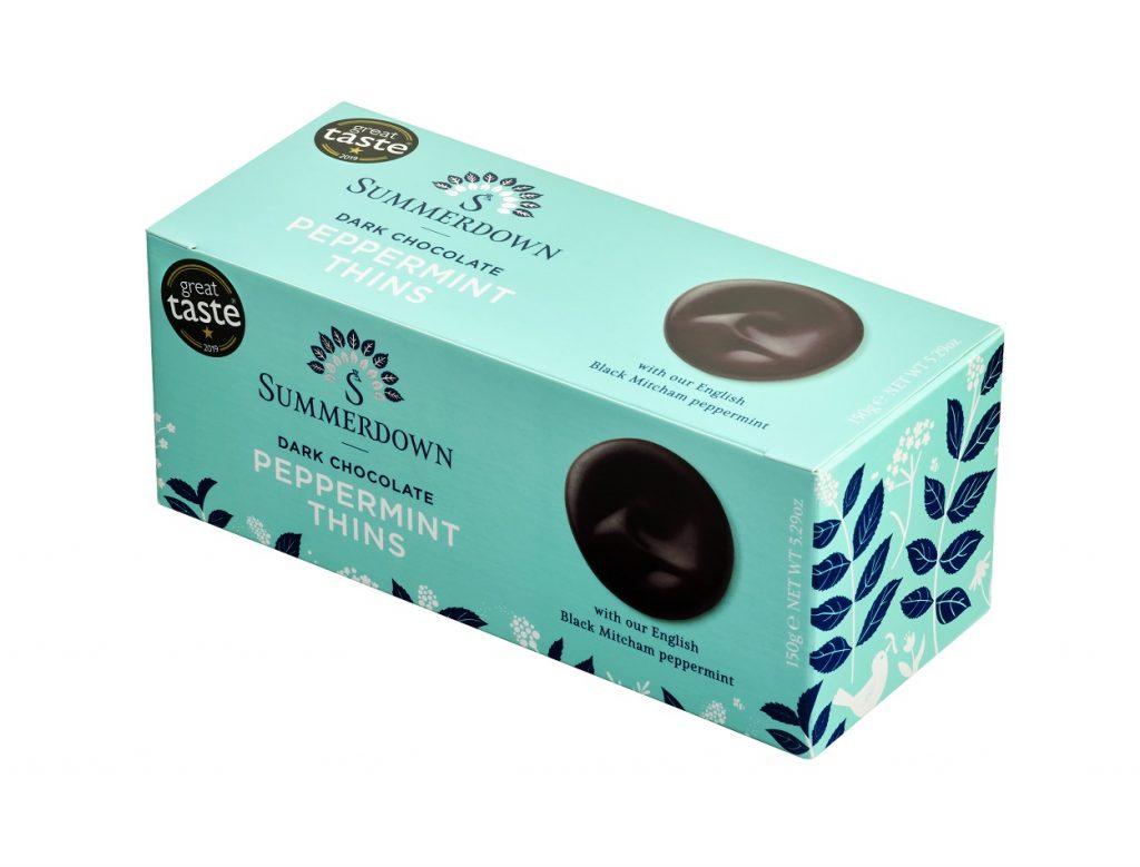 Summerdown Dark Chocolate Peppermint Thins 150g